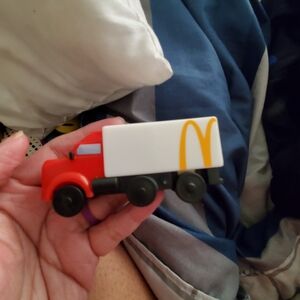 McDonald's Red and White Toy Truck with Yellow Logo